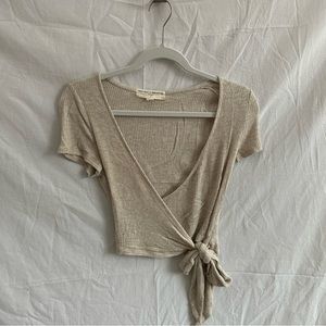 Urban Outfitters Wrap Crop Top- Size M